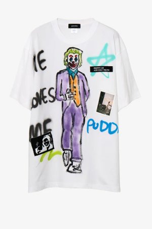 画像1: guernika ゲルニカ Hand Painted T-shirt{-BDA}