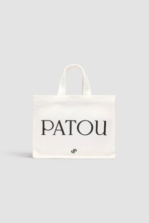 画像3: PATOU パトゥ コットンキャンバス パトゥトート スモール {AC0440076001W-BDS}