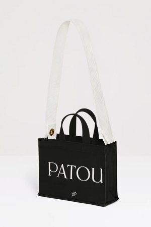 画像4: PATOU パトゥ コットンキャンバス パトゥトート スモール {AC0440076999B-BDS}