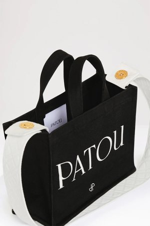 画像5: PATOU パトゥ コットンキャンバス パトゥトート スモール {AC0440076999B-BDS}