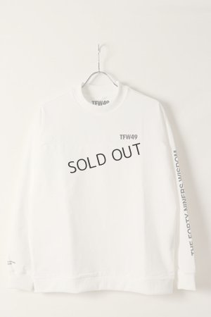 画像1: {SOLD}TFW49 ティーエフダブリューフォーティーナイン THICK COLLAR CREW NECK PRINT LONG T{-BDS}