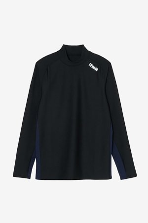 画像1: TFW49 ティーエフダブリューフォーティーナイン SIDE MESH MOCKNECK LONG SLEEVE{-BDA}