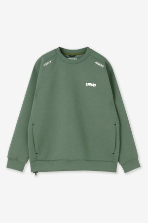 画像1: TFW49 ティーエフダブリューフォーティーナイン CARDBOAD MATELIAL CREW NECK{-BES}