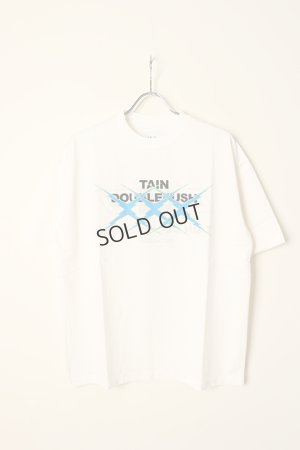 画像1: {SOLD}TAIN DOUBLE PUSH タインダブルプッシュ T CROSS SHORT SLEEVE T-SHIRTS（リバーシブル仕様）{-BCA}