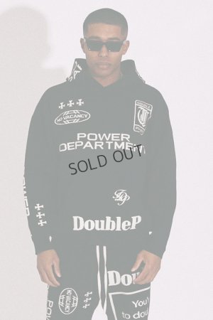 画像1: {SOLD}TAIN DOUBLE PUSH タインダブルプッシュ POWER DEPARTMENT KNIT P/O HOODIE{-BDS}