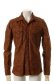 画像1: 【 50%OFF セール｜107,800円→53,900円】 TMT ティーエムティー TANNING COWLEATHER GARMENT DYE SHIRTS{-AGA} (1)