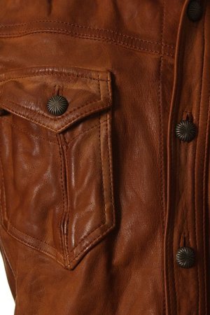 画像5: 【 50%OFF セール｜107,800円→53,900円】 TMT ティーエムティー TANNING COWLEATHER GARMENT DYE SHIRTS{-AGA}