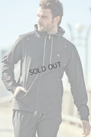 画像1: {SOLD}1piu1uguale3 RELAX ウノピゥウノウグァーレトレ リラックス RUNNING DIAGONAL LOGO HOODIE{-BCS}【セットアップ対応商品】