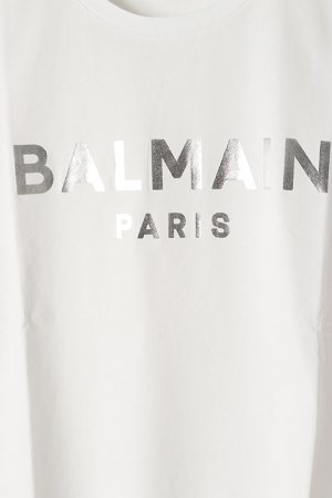 画像4: 【 30%OFF セール｜53,900円→37,730円】 BALMAIN バルマン BH2 T-SHIRTS C-F FOIL-LOGO{XH0EF000BB29-GAC-BBS}