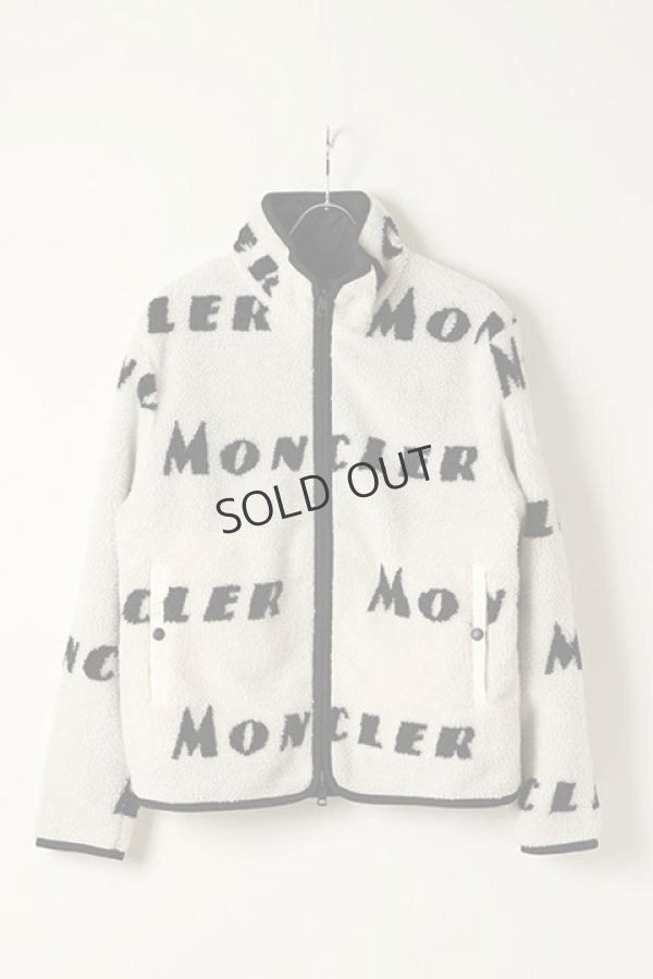 画像1: {SOLD}MONCLER モンクレール ZIP JACKET CARDIGAN PILE LOGO{HM08G77000899AJ-090-BJA} (1)