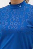 画像7: CPG GOLF シーピージーゴルフ モックネックロゴプリントLS{-BDA} (7)