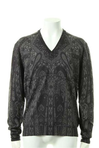 ETRO エトロ COLLO ALTO RIGA SHET タートルニット{14078-9571-8000