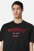 画像3: VERSACE ヴェルサーチ Tシャツ 刺繍入り ヴェルサーチェ ワイルド スタンプ {1013302-1A12441_1B000-BDA} (3)