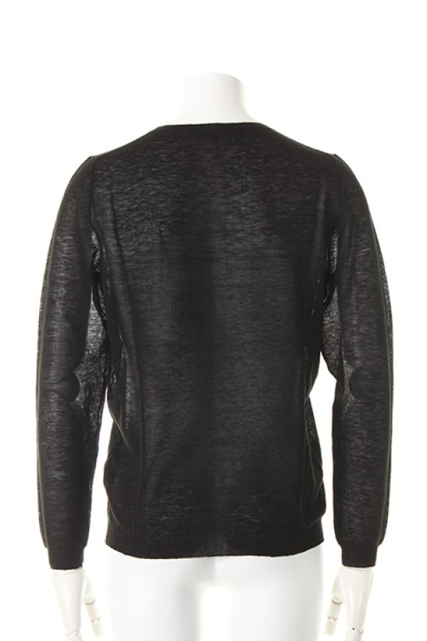 ANN DEMEULEMEESTER アンドゥムルメステール KNIT MARVEL BLACK