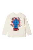 画像1: {SOLD}MAYO メイヨー MAYO CROSS Embroidery Raglan Long Sleeve Tee{-BCA} (1)