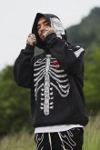 画像8: {SOLD}MAYO メイヨー MAYO BONES Embroidery Hoodie{-BCA} (8)