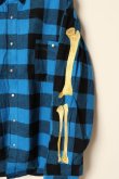 画像5: 【 20%OFF セール｜30,800円→24,640円】 MAYO メイヨー MAYO BONES Embroidery Check Shirt{-BCA} (5)