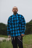 画像7: 【 20%OFF セール｜30,800円→24,640円】 MAYO メイヨー MAYO BONES Embroidery Check Shirt{-BCA} (7)