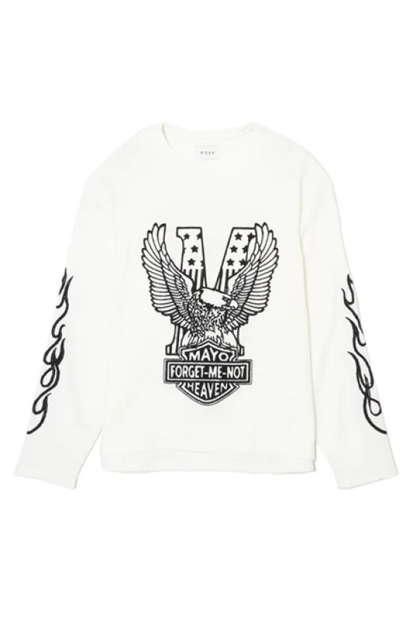 画像1: MAYO メイヨー EAGLE EMBROIDERY THERMAL LONG SLEEVE TEE{-BDA} (1)