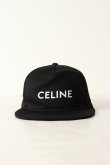 画像3: {SOLD}CELINE セリーヌ Logo-Print Cotton-Twill Baseball Cap{126N 2AUU1 01BC-BAS} (3)