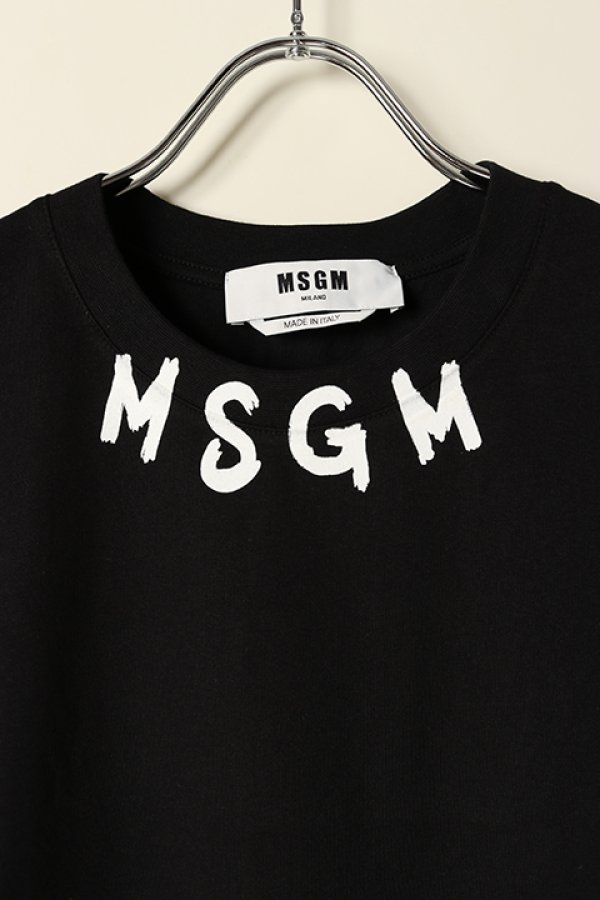 30%OFFセール｜25,300円→17,710円】 MSGM エムエスジーエム ブラッシュストローク ロゴTシャツ{-BCS} - underbar