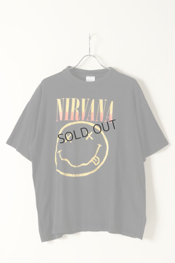 画像1: {SOLD}Vintage NIRVANA EURO BOOTLEG SMILE TEE{-BAA} (1)