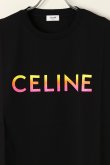 画像3: {SOLD}CELINE セリーヌ グラデーションCELINEプリント ルーズ Tシャツ{2X10B671Q.38NO-BBS} (3)