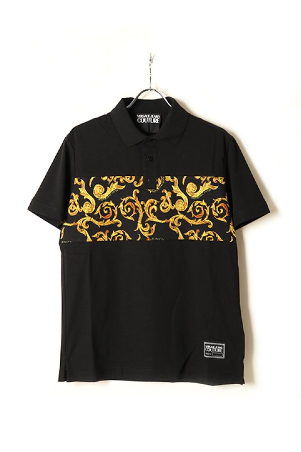 画像1: 【 30%OFF セール｜38,500円→26,950円】 VERSACE ヴェルサーチ スケッチ クチュール ポロ シャツ{-BCS} (1)