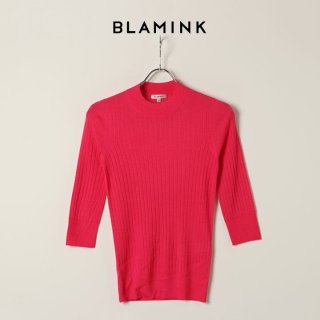 SOLD}BLAMINK ブラミンク カシミヤウール18Gドロップショルダークルー