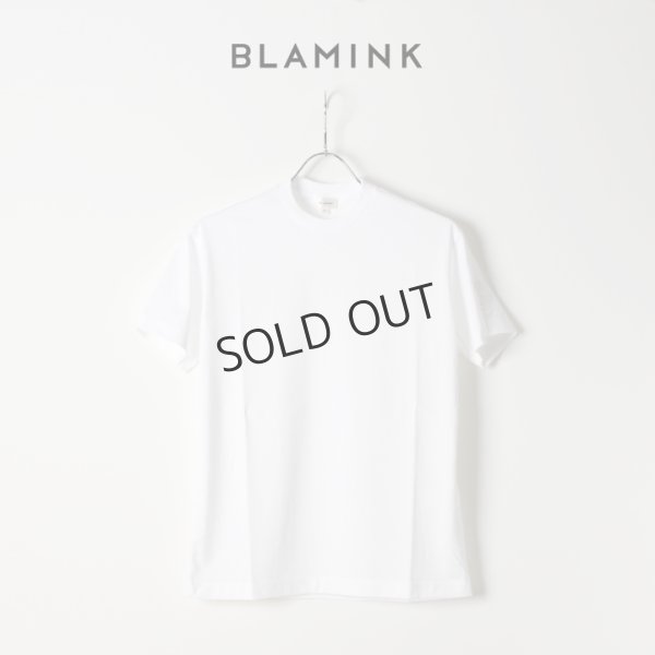 画像1: {SOLD}【Regular item】BLAMINK ブラミンク コットンクルーネック刺繍ショートスリーブTシャツ{7917-222-0010-WHT-BJS} (1)