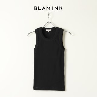 Regular item】BLAMINK ブラミンク コットンクルーネック刺繍