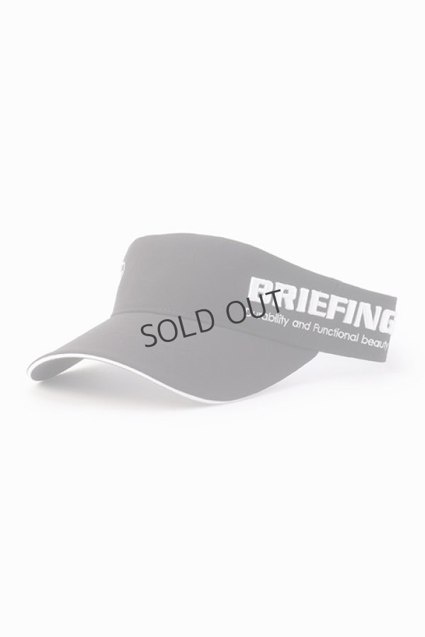 画像1: {SOLD}ブリーフィング ゴルフ BRIEFING MENS ROUND LOGO VISOR{-BDA} (1)