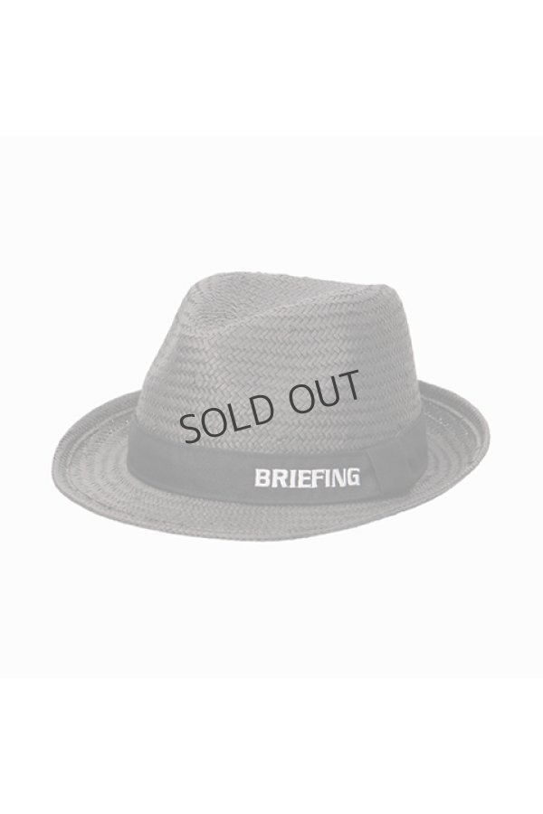 画像1: {SOLD}ブリーフィング ゴルフ BRIEFING STRAW HAT{-BDS} (1)