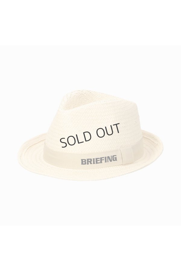 画像1: {SOLD}ブリーフィング ゴルフ BRIEFING STRAW HAT{-BDS} (1)