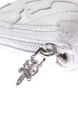 画像3: {SOLD}CHROME HEARTS クロムハーツ クロスパッチセメタリーキルテッドレザーラウンドファスナーロングウォレット{CH-201602-03-WHT-AFS} (3)