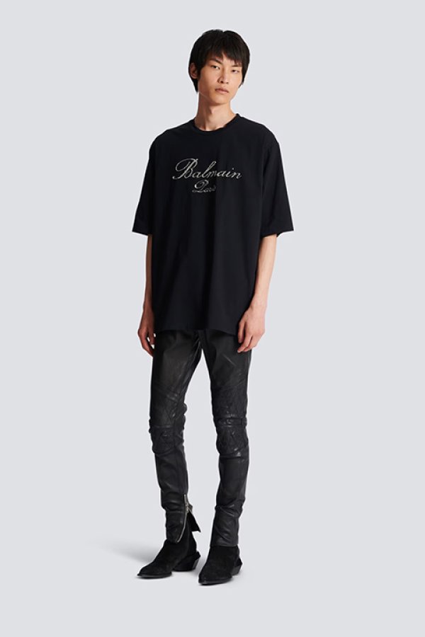 BALMAIN バルマン Balmain シグネチャー エンブロイダリー Tシャツ{-BDS} - underbar