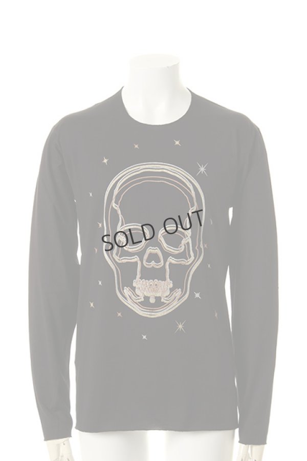 画像1: {SOLD}lucien pellat-finet ルシアン ペラフィネ MULTI OUTLINE SKULL(F) LONG SLEEVE T-SHIRT{-AFA} (1)