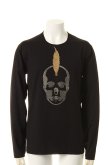 画像1: {SOLD}lucien pellat-finet ルシアン ペラフィネ METALLIC SKULL PUNK(F) LONG SLEEVE T-SHIRT{-AFA} (1)