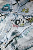 画像6: guernika ゲルニカ Graffiti Paint Denim Jacket{-BDA} (6)