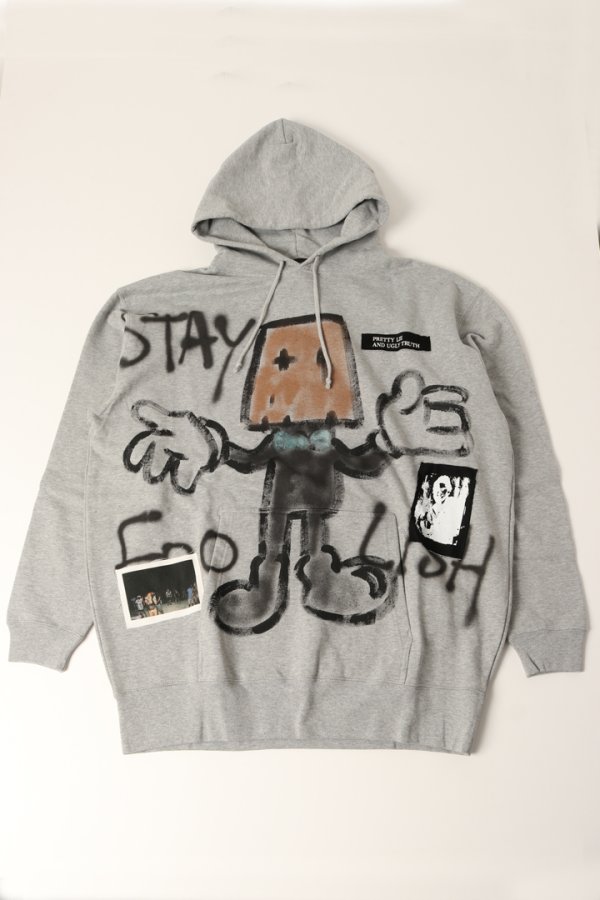 画像1: guernika ゲルニカ Paint Hoodie{-BDA} (1)