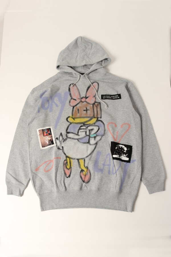 画像1: guernika ゲルニカ Paint Hoodie{-BDA} (1)