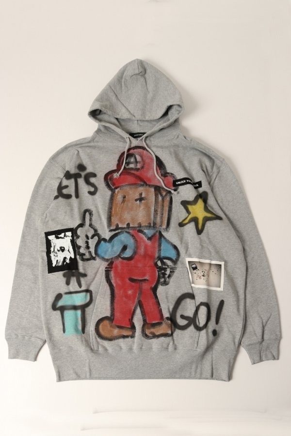 画像1: guernika ゲルニカ Paint Hoodie{-BDA} (1)