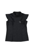 画像1: {SOLD}1PIU1UGUALE3 GOLF ウノピゥウノウグァーレトレ ゴルフ（レディース） N/S POLO SHOULDER FRILL{-BDS} (1)