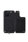 画像2: DEMIU デミュウ POCHE FLAT/iPhone12Pro/iPhone12/ブラック{DU-PFL06BK} (2)