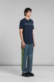 画像4: MARNI マルニ オーガニックコットン製Tシャツ、Marniプリント入り{HUMU0198PQUSCW21FLB99-BDS} (4)