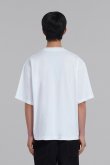 画像2: MARNI マルニ ロゴ入りオーガニックコットン Tシャツ(ボクシーフィット){HUMU0223P1USCS87LOW01-BDS} (2)