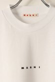 画像7: MARNI マルニ ロゴ入りオーガニックコットン Tシャツ(ボクシーフィット){HUMU0223P1USCS87LOW01-BDS} (7)