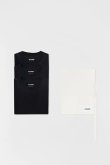 画像4: JIL SANDER ジルサンダー 3枚パック S/S Tシャツ{J47GC0001-J45048-001BLK-BCS} (4)