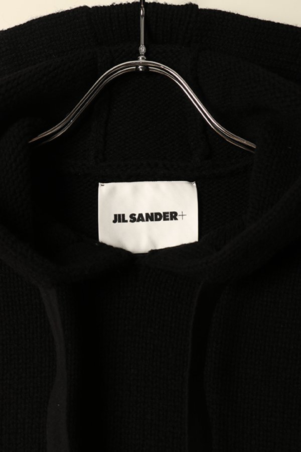 JIL SANDER ジルサンダー ニットパーカー{J47GU0114J14652-001-BCA