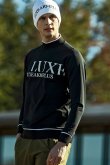 画像2: LUXEAKMPLUS リュクスエイケイエムプラス ゴルフ フロントロゴモックネックロングTシャツ{-BDA} (2)